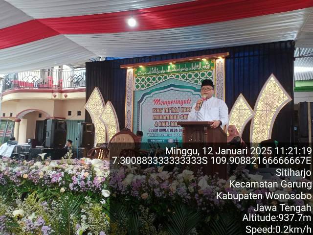 Pengajian Peringatan Isra' Mi'raj Nabi Muhammad SAW di Dusun Diwek Desa Sitiharjo